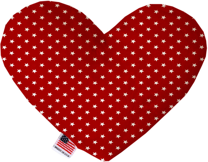 Red Stars Heart Dog Toy