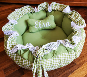 Custom Hand-Made Design - Round Soft Cushion Pet Bed