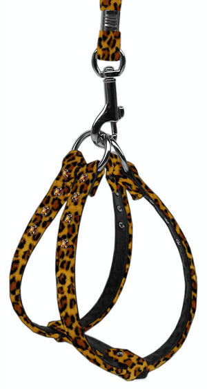 Animal Print Step-In Harness - Leopard