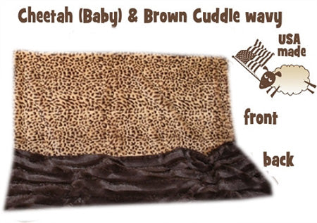 Luxurious Plush Pet Blanket - Brown Cheetah