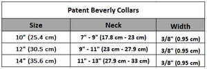 Patent Jewel Beverly Dog Collar