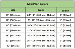 Mini Pearl 3 Row Pearl and Jewel Dog Collar